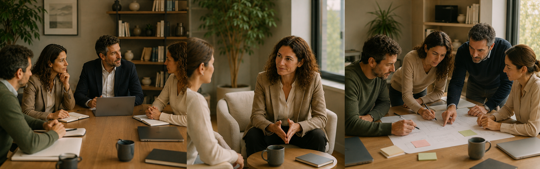 Coaching individuel, coaching d'équipe et accompagnement CODIR : trois niveaux d'accompagnement professionnel
