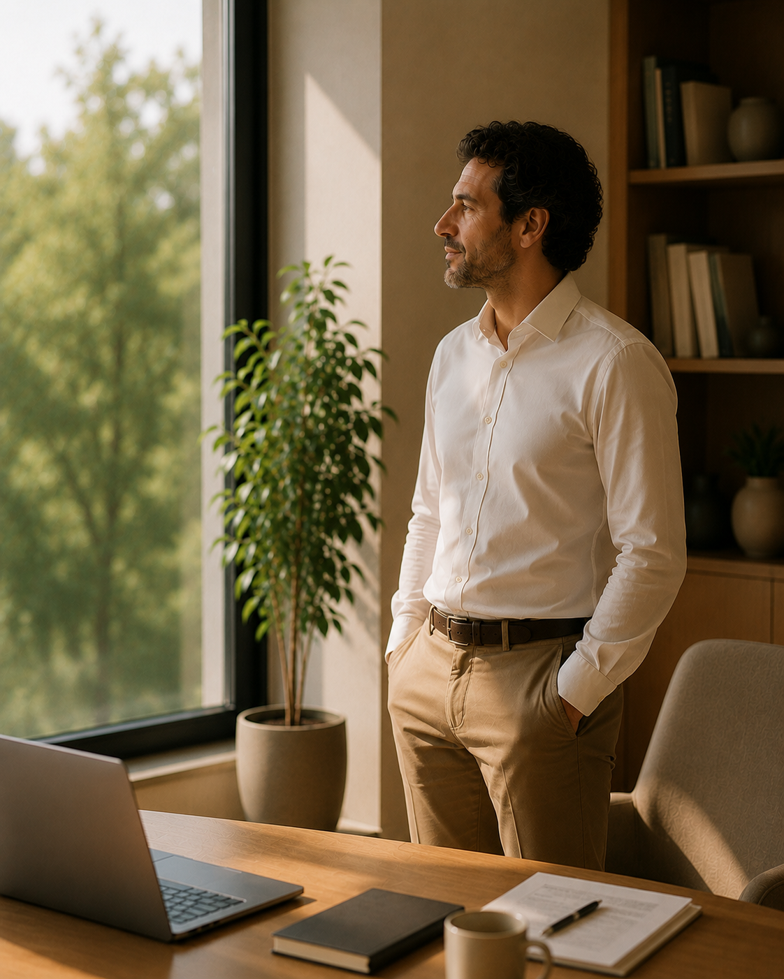 Construire une vision et la partager — équipe en réflexion collective et leadership mobilisateur